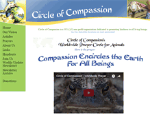 Tablet Screenshot of circleofcompassion.org